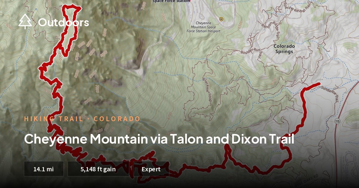 Cheyenne Mountain via Talon and Dixon Trail | Outdoors